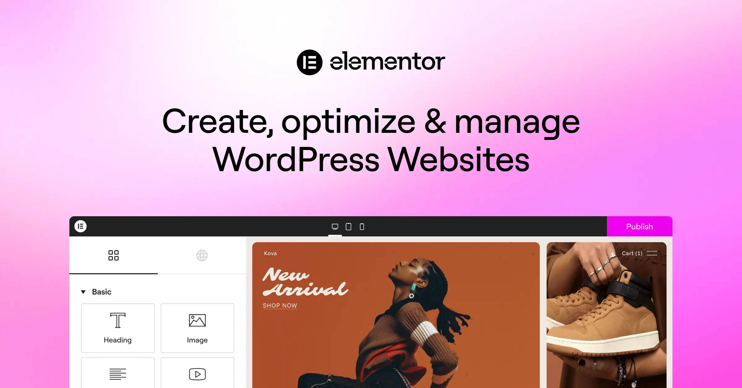 Elementor — image from the merchant website